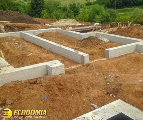 Построить фундамент под дом цена