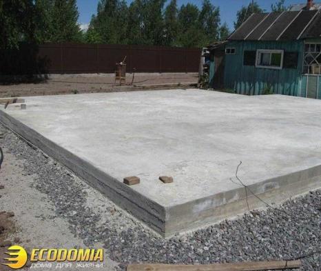 Залить бетонную плиту под фундамент цена